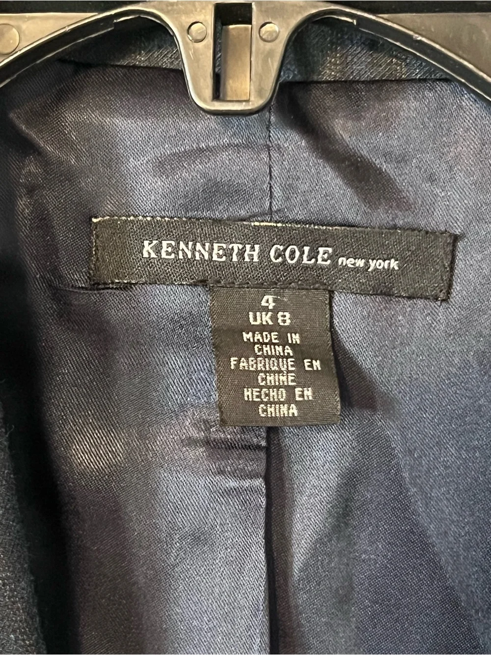 Kenneth Cole New York Womens 4 Vintage 2005 Pinstripe Pantsuit Blazer Trousers
